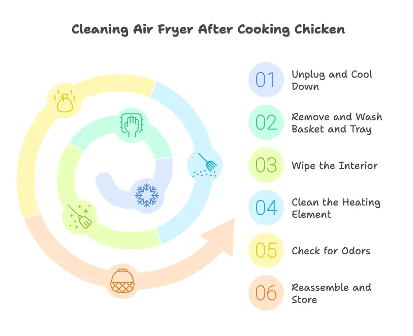 Cleaning Your Air Fryer After Cooking Chicken