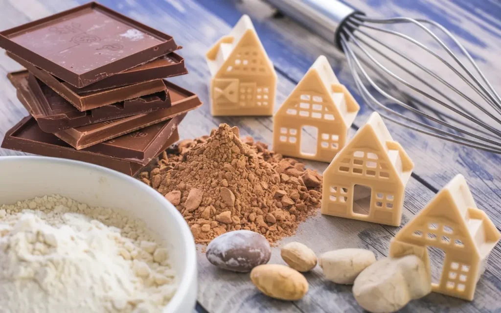 Ingredients for Swiss Chocolate Chalet Cake