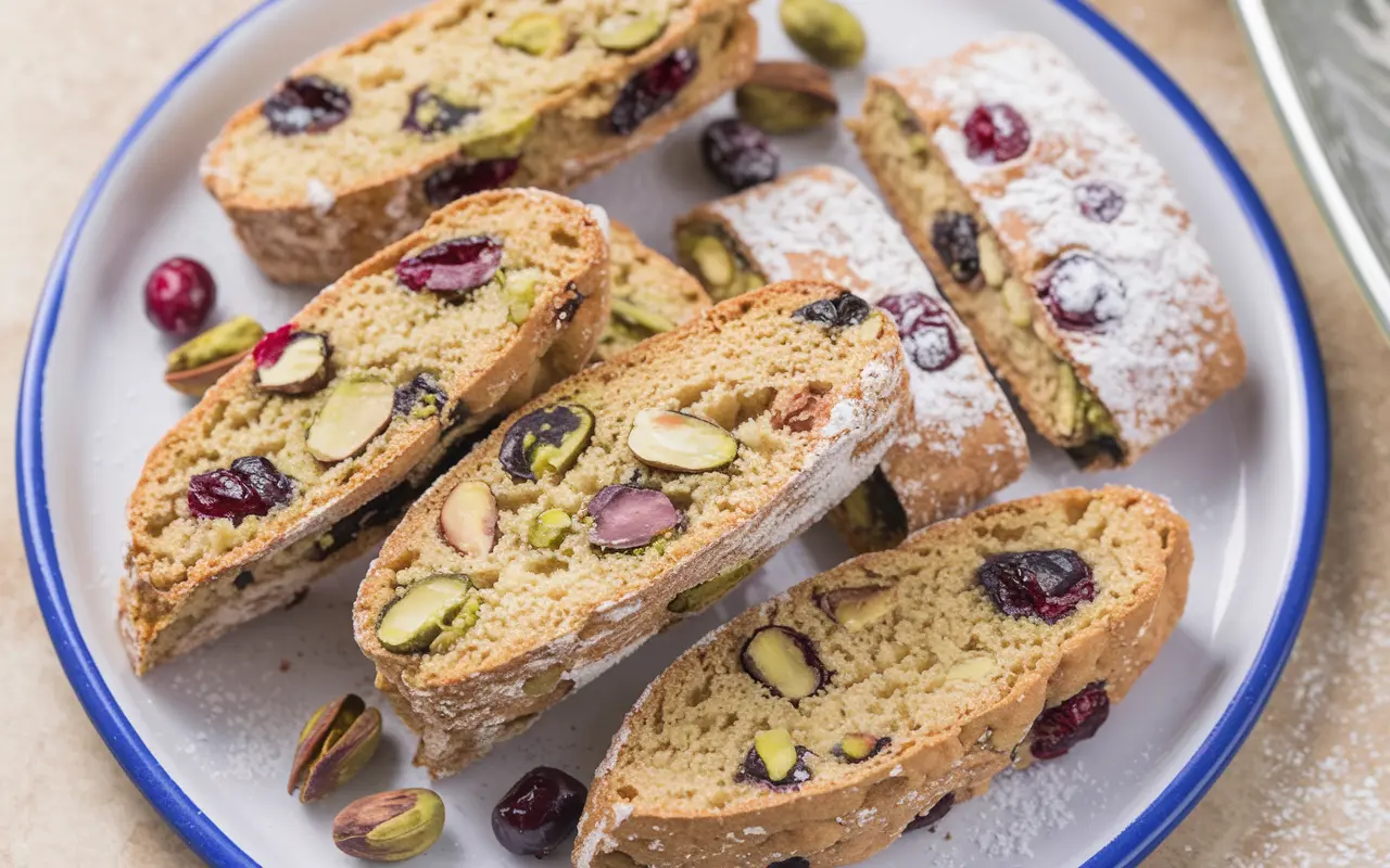 Pistachio & Cranberry Biscotti