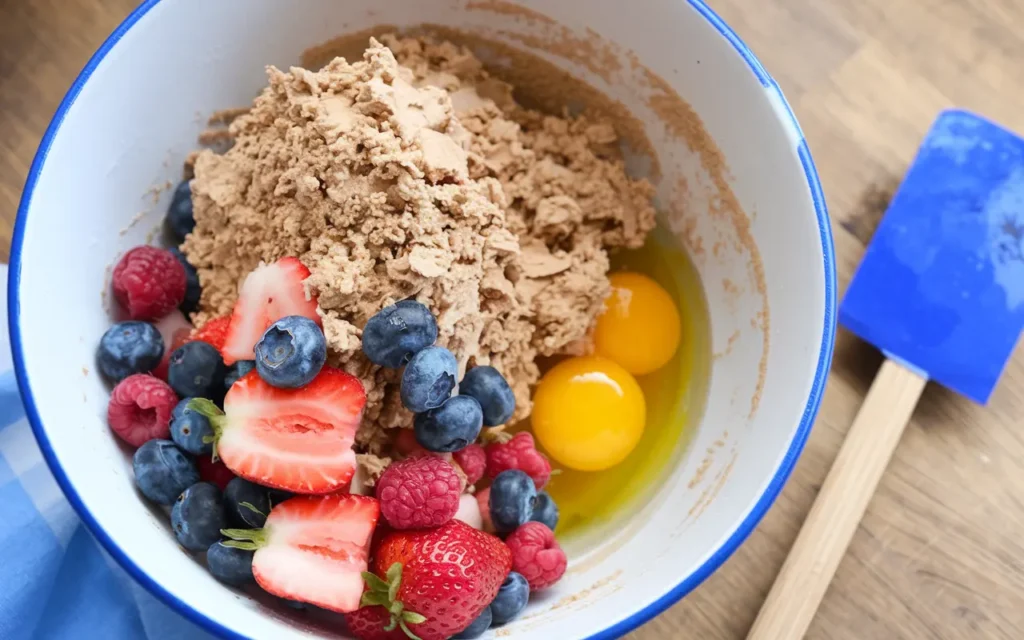 Step-by-Step Instructions for Cake Mix Fruit and Eggs