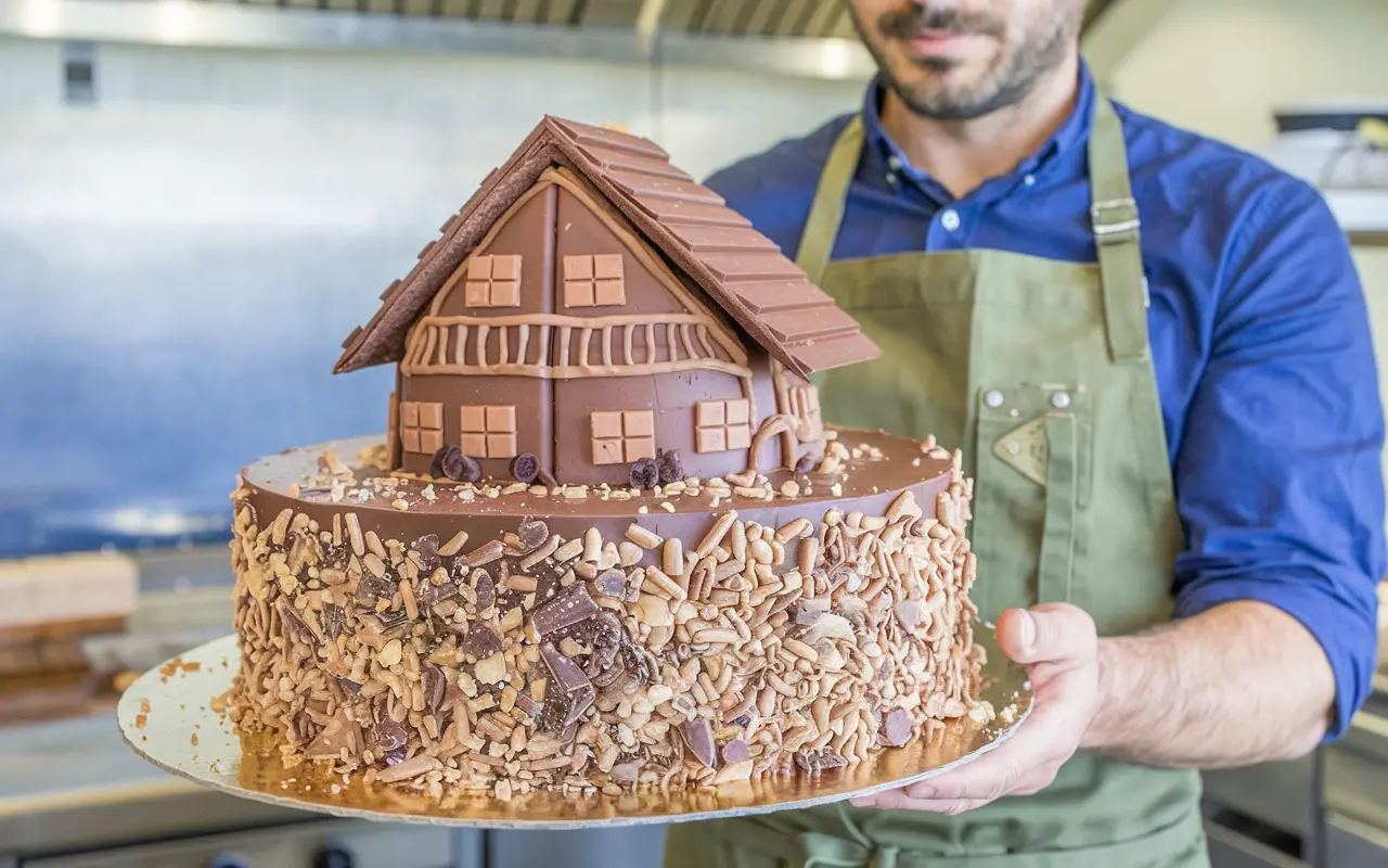 Swiss Chocolate Chalet Cake