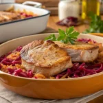 easy slow cooker pork chops and sauerkraut